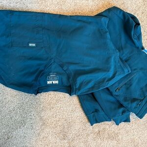 Caribbean Blue DOLAN Scrub Set